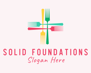 Meal Fork Cross logo