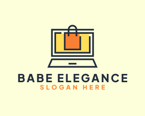 Online Market Bag logo design