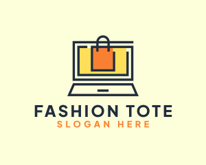 Online Market Bag logo design