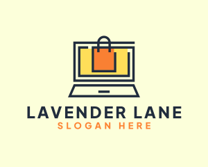 Online Market Bag logo design