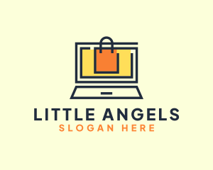 Online Market Bag logo design