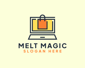 Online Market Bag logo design