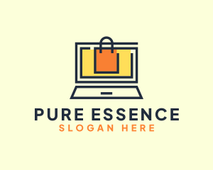 Online Market Bag logo design