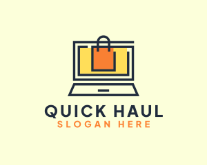 Online Market Bag logo design