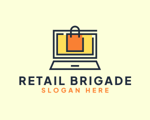 Online Market Bag logo design