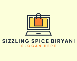 Online Market Bag logo design