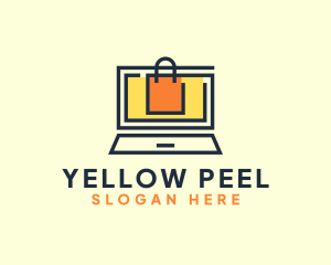 Online Market Bag logo design