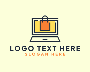 Retailer - Online Market Bag logo design