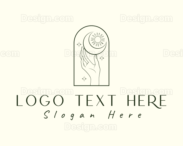 Celestial Tarot Hand Logo