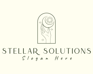 Celestial Tarot Hand logo