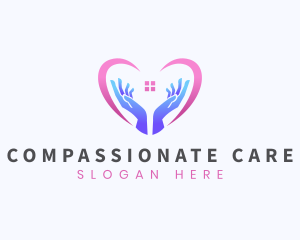 Home Care Heart logo design