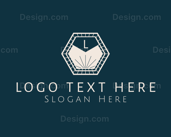 Jewelry Gem Hexagon Logo