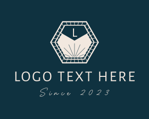 Jewelry Gem Hexagon logo