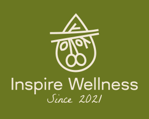 Wellness Olive Branch Oil  logo design