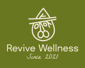 Wellness Olive Branch Oil  logo design