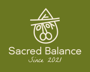 Wellness Olive Branch Oil  logo design