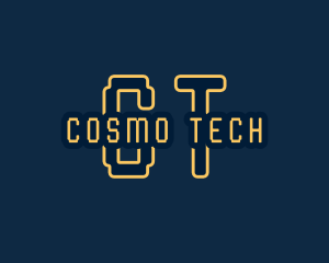 Pixel Tech Cyberspace logo design