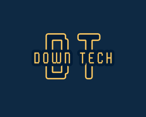 Pixel Tech Cyberspace logo design