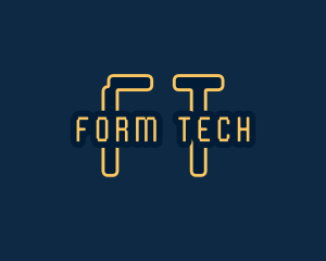 Pixel Tech Cyberspace logo design