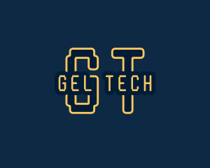 Pixel Tech Cyberspace logo design