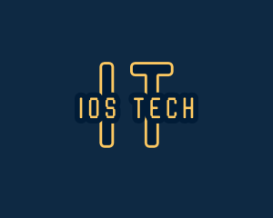 Pixel Tech Cyberspace logo design