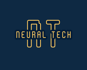 Pixel Tech Cyberspace logo design