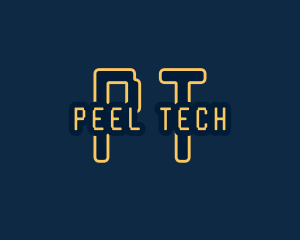 Pixel Tech Cyberspace logo design