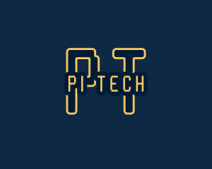 Pixel Tech Cyberspace logo design