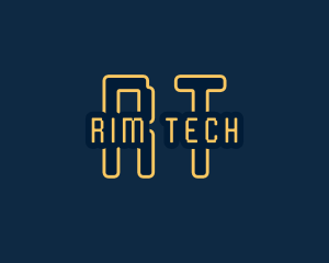 Pixel Tech Cyberspace logo design