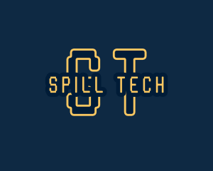 Pixel Tech Cyberspace logo design