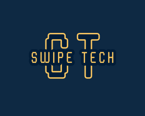 Pixel Tech Cyberspace logo design