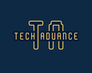 Pixel Tech Cyberspace logo design