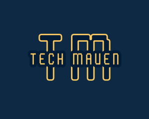 Pixel Tech Cyberspace logo design