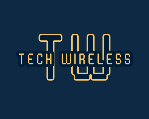 Pixel Tech Cyberspace logo design