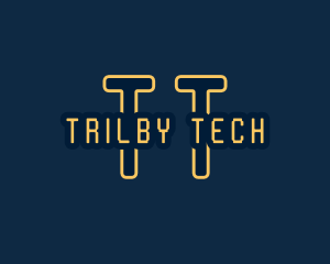 Pixel Tech Cyberspace logo design