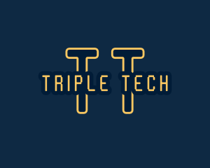 Pixel Tech Cyberspace logo design