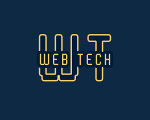 Pixel Tech Cyberspace logo design