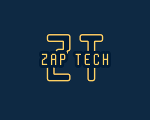 Pixel Tech Cyberspace logo design