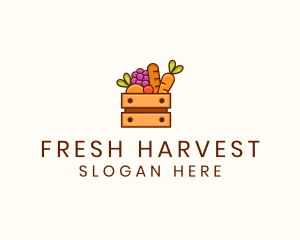 Fruit & Vegetable Basket logo design