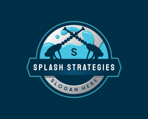 Pressure Washer Splash logo