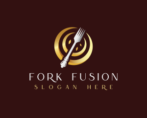 Fork Restaurant Dining logo design