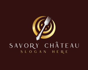 Fork Restaurant Dining logo design