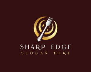 Fork Restaurant Dining logo design