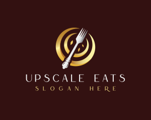 Fork Restaurant Dining logo design