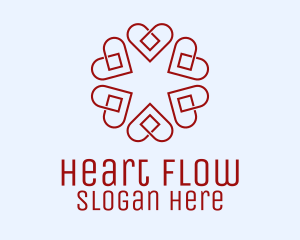Floral Heart Diamond logo
