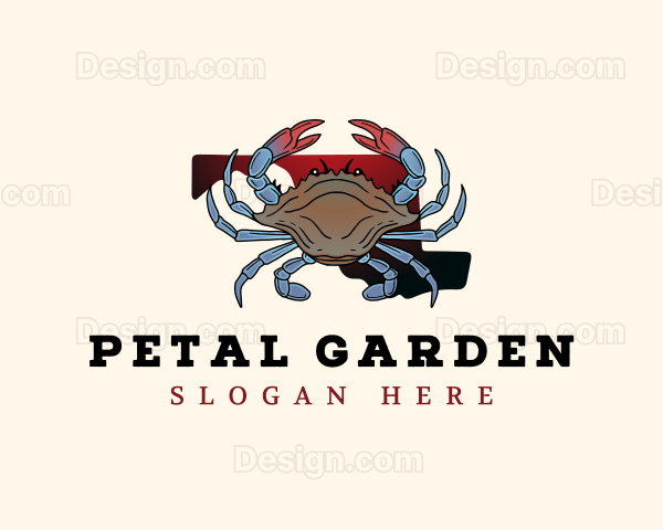 Maryland Crab Crustacean Logo