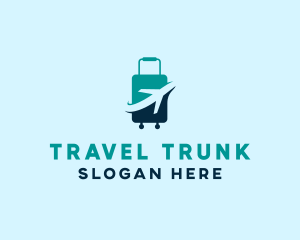 Luggage Airplane Travel logo