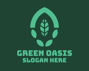 Green Eco Leaf logo design