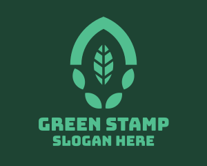 Green Eco Leaf logo design