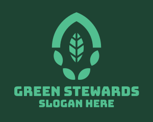 Green Eco Leaf logo design